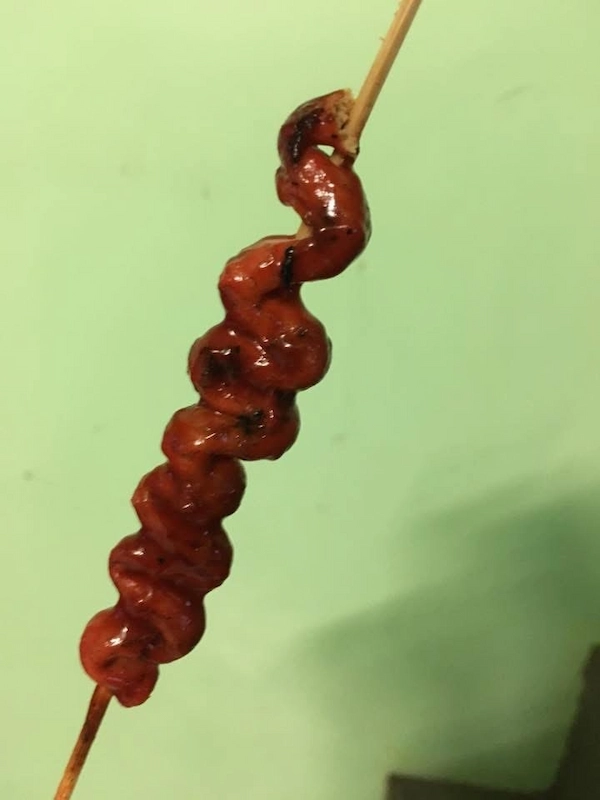 Isaw - chicken intestine BBQ