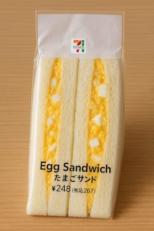Picture of an the famous Egg Sandwich from 7-eleven in Japan.