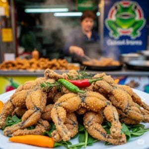 Fried frog legs