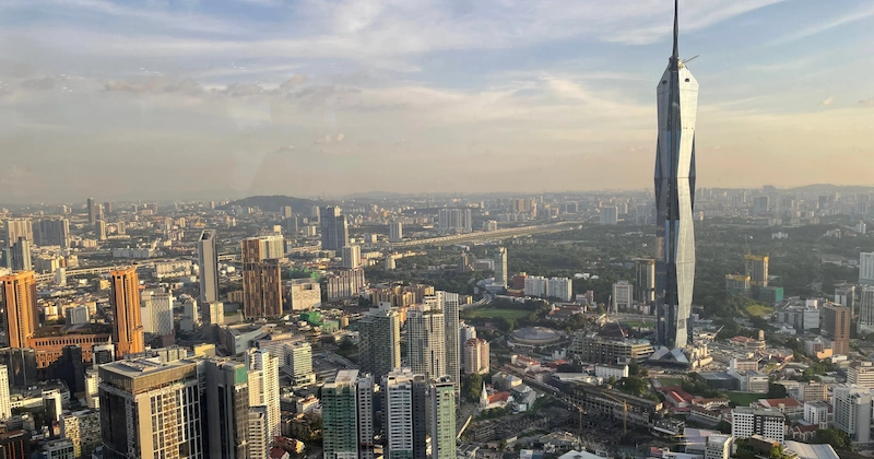 city view with Merdaka Building of Kuala Lumpur