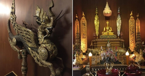 Crafts and statues inside the Black house