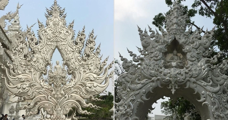 Intricate arches around White Temple