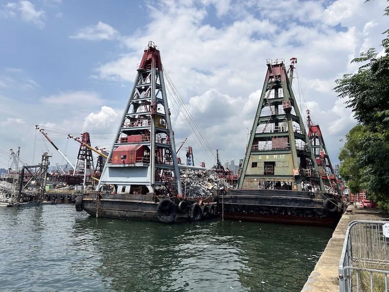 Old ships by Quarry Bay