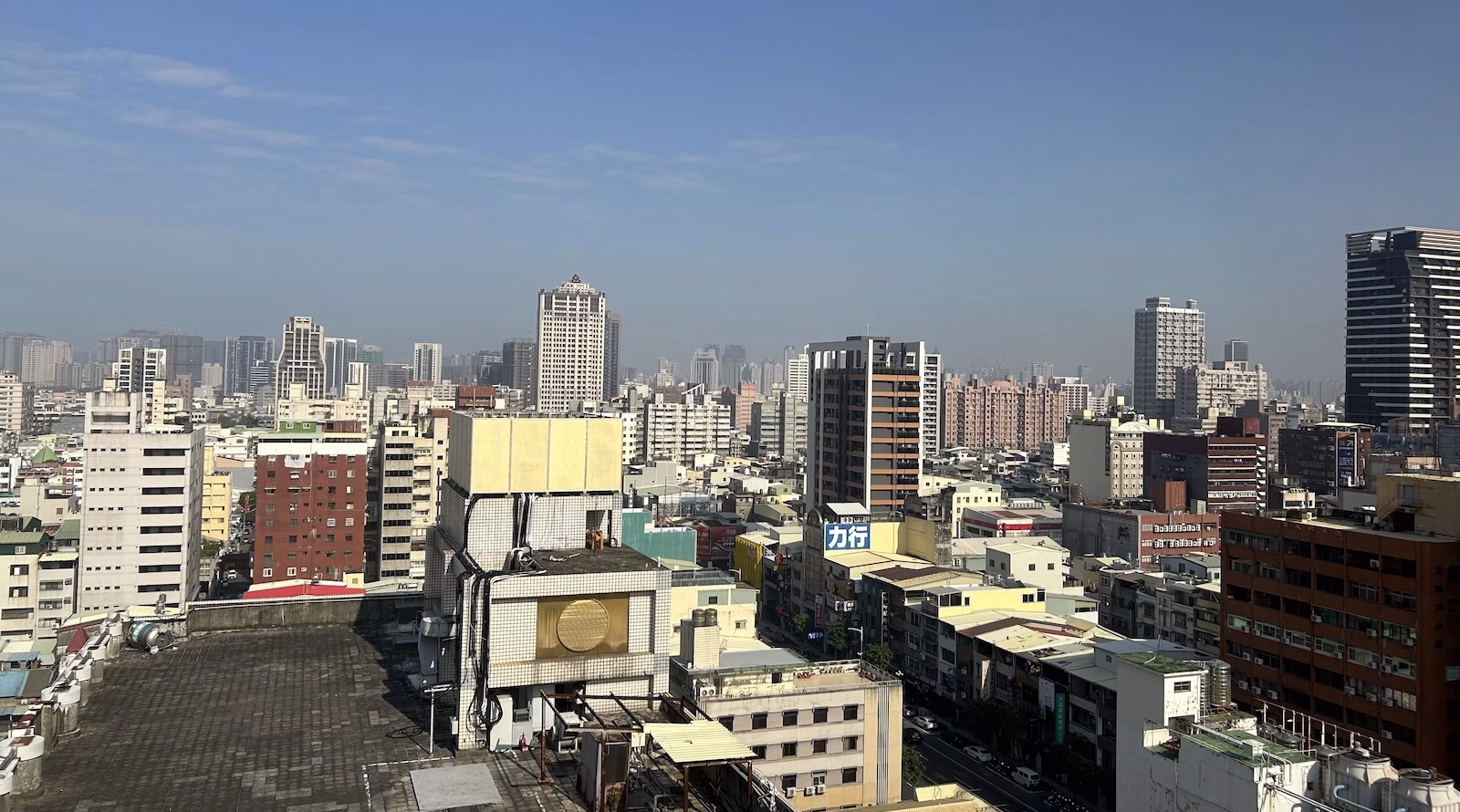 Kaohsiung city view from our hotel room