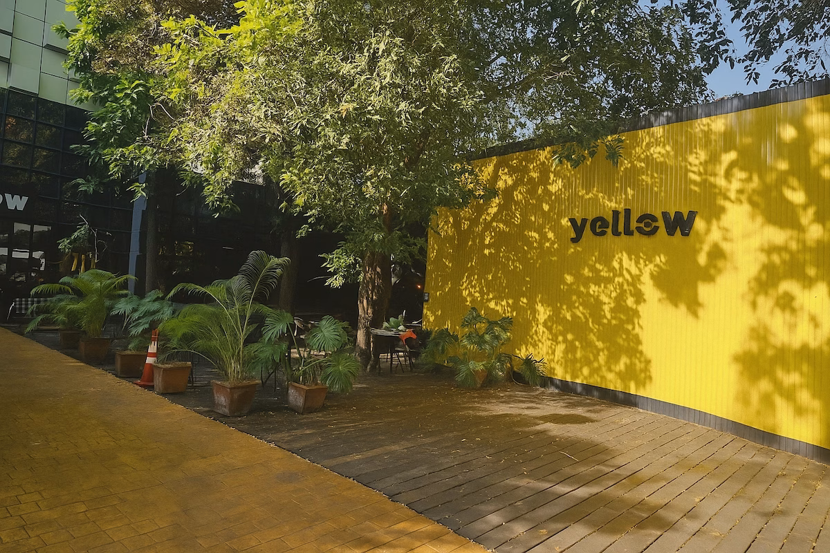 Outside of Yellow Coworking Space