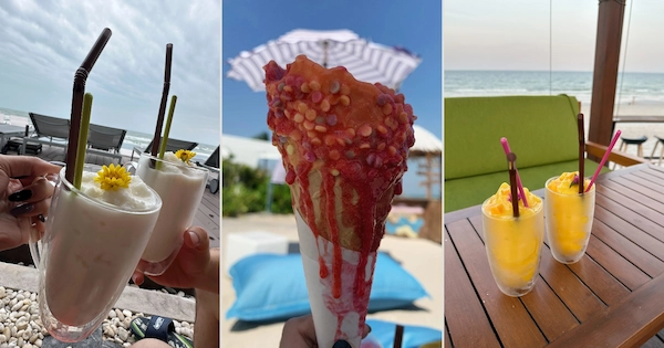 ice cream and shakes while on Hua Hin beach