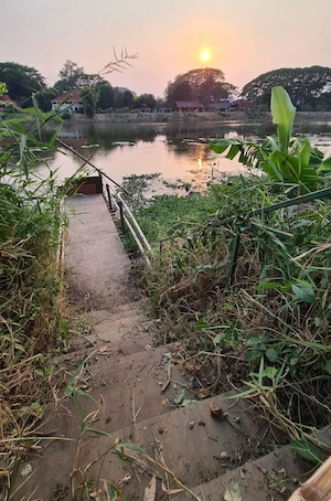 Rain aftermath, sun came out over Ping River