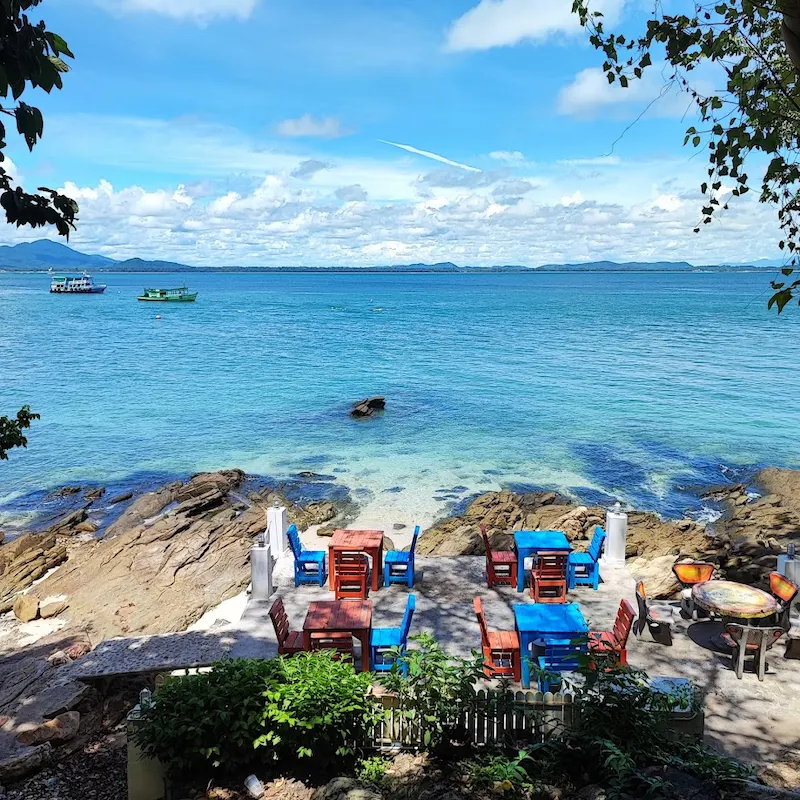 A stunning sunrise view from a private villa on Koh Samet