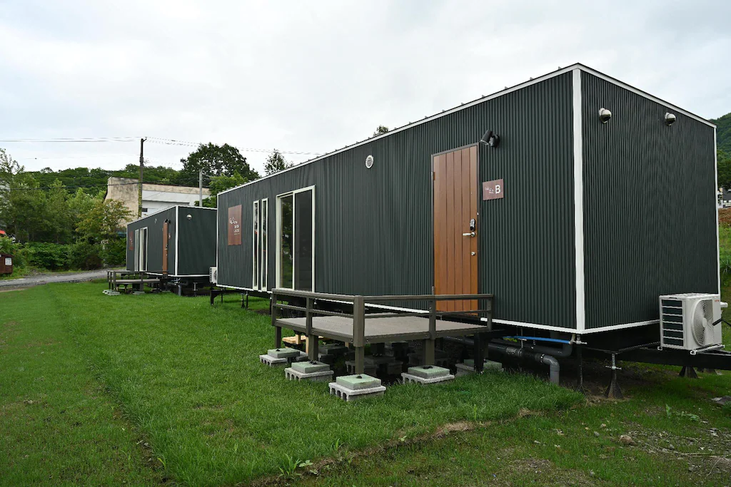 Toya Center Village trailer house accommodation Lake Toya Hokkaido